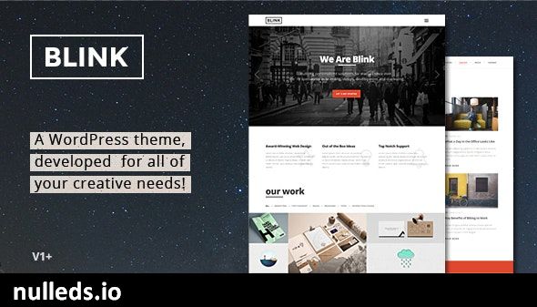 Blink - Parallax One Page WordPress Theme