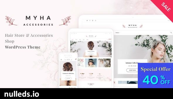 Myha - Accessories & Hair Shop WordPress theme