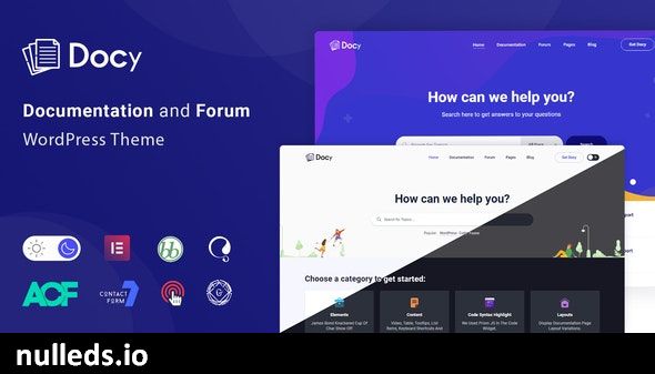 Docy - Documentation and Knowledge base WordPress Theme with Helpdesk Forum