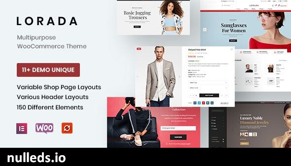 Lorada - Responsive Elementor eCommerce Theme