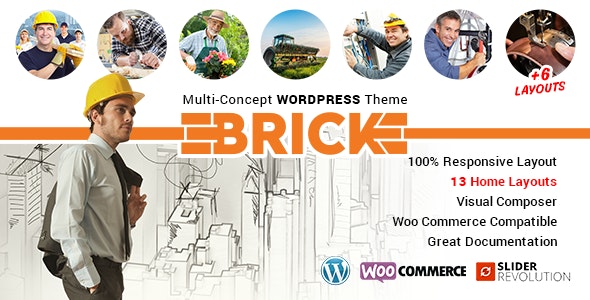 Brick – Multi Concept WordPress Theme