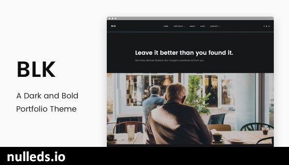 BLK - A Dark and Bold Portfolio Theme