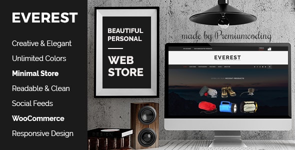 Everest - Minimal Ecommerce WordPress Theme