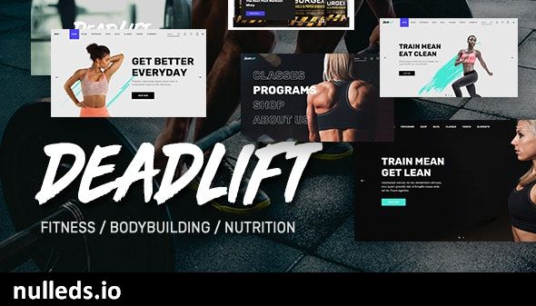 Deadlift - Fitnesss and Bodybuilding WordPress Theme