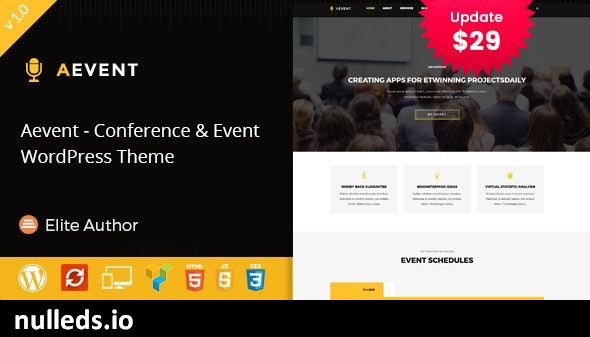 Aevent - Conference & Event WordPress Theme