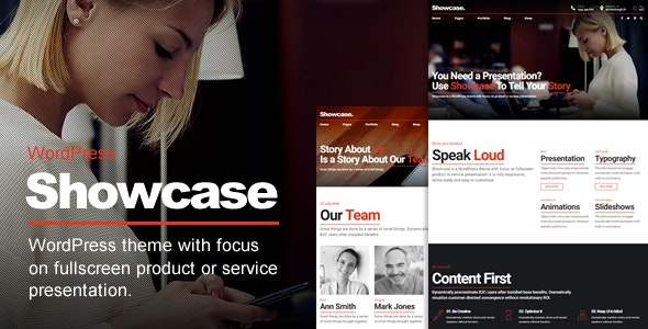 Showcase - Fullscreen Slides Wordpress Theme