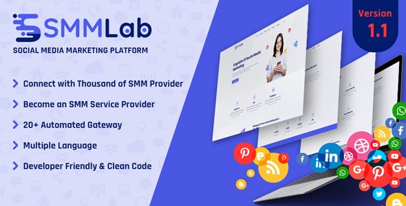 v2.2 SMMLab - Social Media Marketing SMM Platform