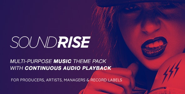 SoundRise - Artists, Producers and Record Labels WordPress Theme