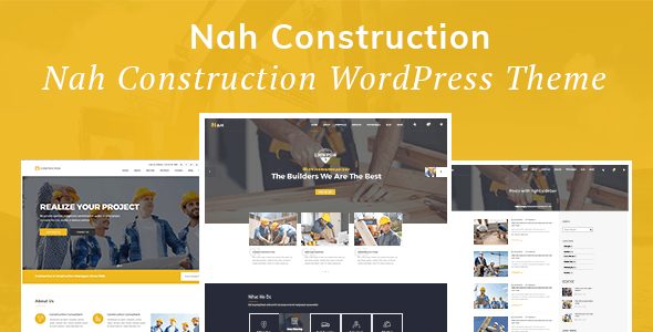 Nah Construction, Building Business WordPress Theme