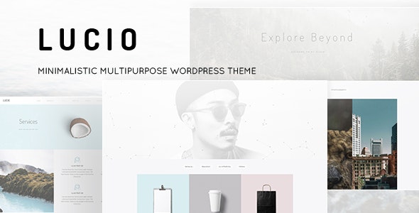 Lucio - Minimal Portfolio and Agency WordPress Theme