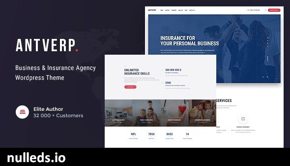 Antverp | An Insurance & Financial Advising WordPress Theme