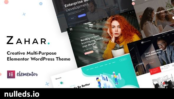 Zahar - Creative Multipurpose Elementor WordPress Theme