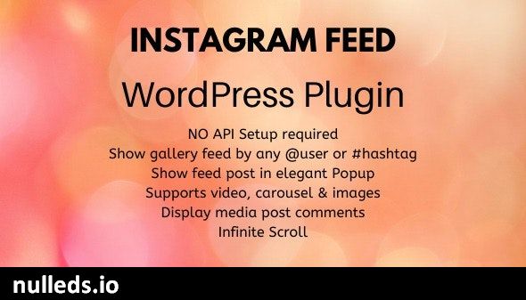 Instagram Feed - Wordpress Plugin