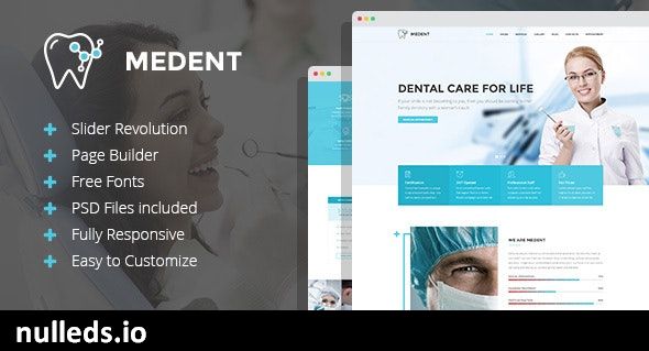 Medent - dental clinic WordPress theme