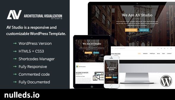 AV Studio - One Page WordPress Theme