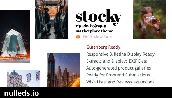 Stocky - A Stock Photography Marketplace Theme