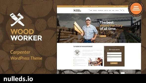 WoodWorker - Carpenter Handy Service WordPress Theme