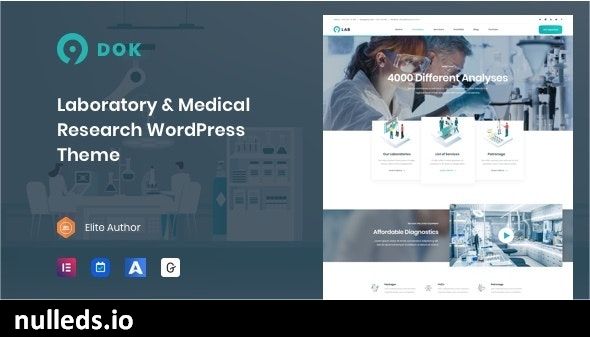 Ninedok - Laboratory & Research WordPress Theme