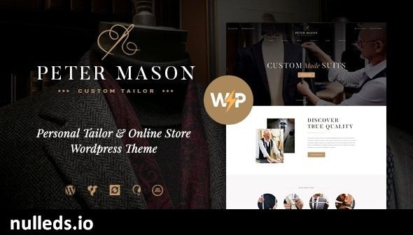 Peter Mason | Custom Tailoring and Clothing Store WordPress Theme