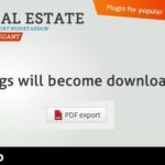 Real Estate PDF Export