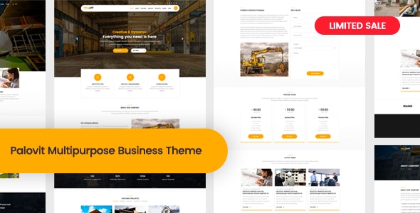 Palovit - Construction, Building Business WordPress Theme