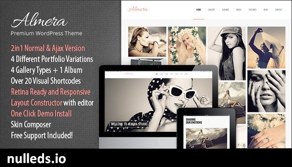 Almera | Model Agency & Photo Portfolio WordPress Theme