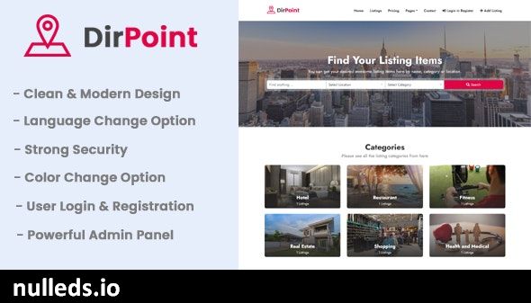 DirPoint - Ultimate Business Directory Listing CMS
