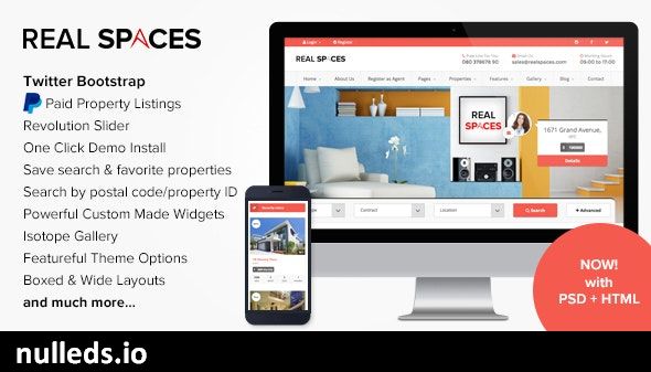 Real Spaces - WordPress Properties Directory Theme