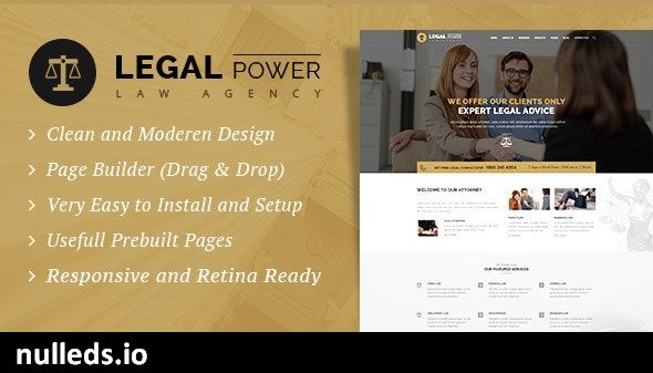 Legal Power - Lawyer Attorney WordPress Theme