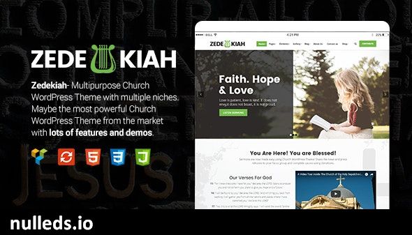 Zedekiah - MultiPurpose Church & Religion WordPress Theme