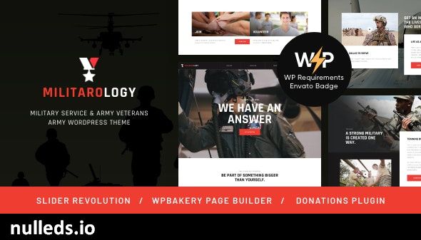 Militarology - Military Service & Army Veterans Army WordPress Theme