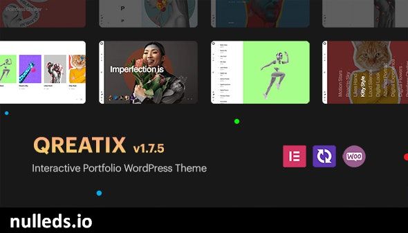 Qreatix – Interactive Portfolio WordPress Theme