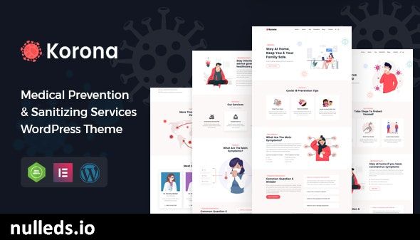 Korona - Medical Prevention & Sanitizing Services WordPress Theme