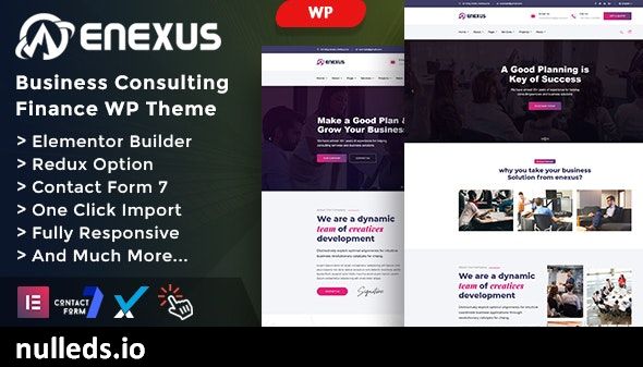 Enexus - Consulting Business Elementor WordPress Theme