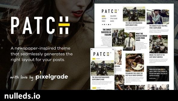 Patch - Unconventional Newspaper-Like Blog Theme