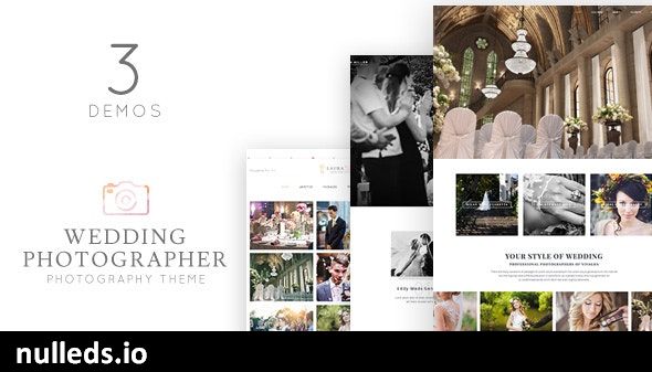 Wedding Photographer WordPress Theme - Vivagh