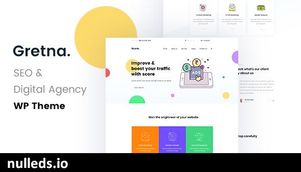 Gretna - SEO /Digital Agency WordPress Theme