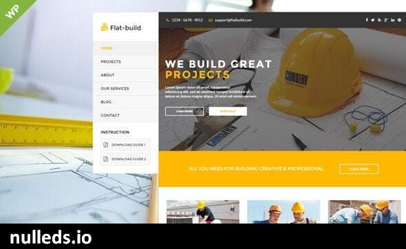 Flatbuild - Construction Business Wordpress Theme