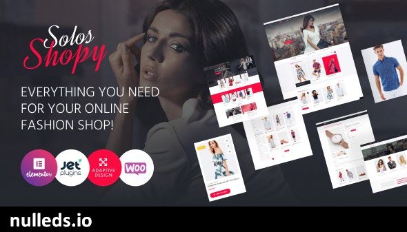 SolosShopy - Fashion Shop Elementor WooCommerce Theme