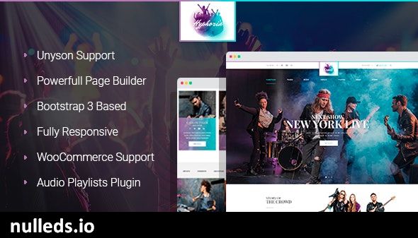 Hyphoria - Rock Band WordPress Theme