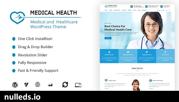 MedicalHealth - Doctor & Healthcare Clinic WordPress Theme