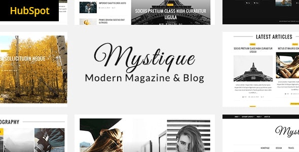 Mystique: Blog Magazine WordPress Theme