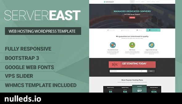 ServerEast - VPS Hosting Wordpress Theme