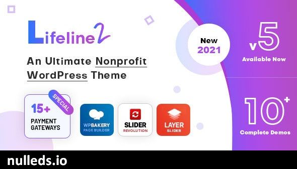 Lifeline 2 - An Ultimate Nonprofit WordPress Theme for Charity, Fundraising and NGO Organizations