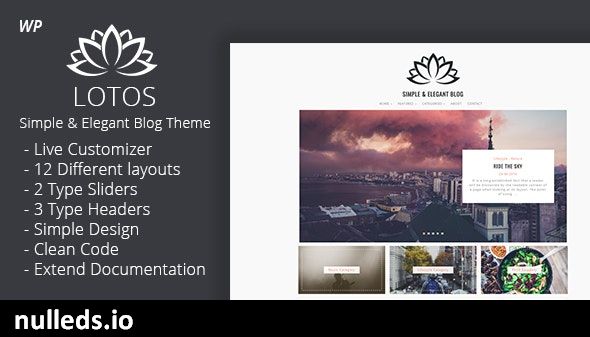 Lotos - Simple Blog Theme