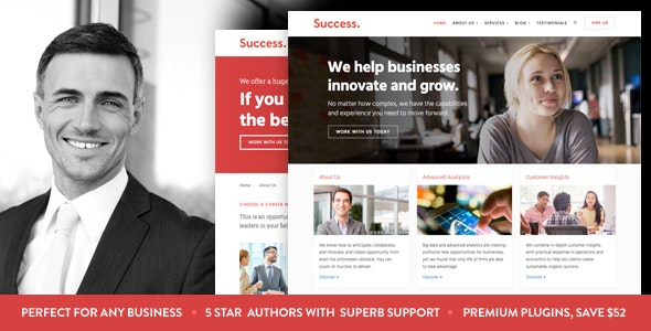 Success - Business and Professional Services WordPress Theme