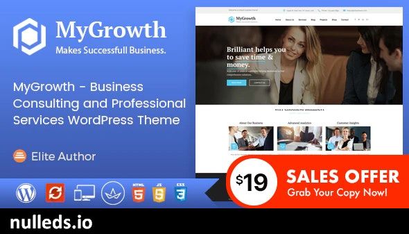 My Growth - Business Consulting and Professional Services WordPress Theme