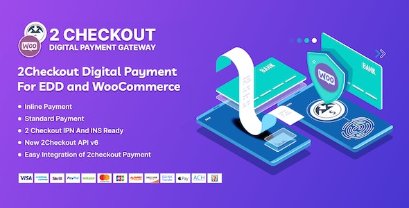 Sparkle 2Checkout Digital Payment Gateway for WooCommerce & Easy Digital Download