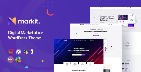 Markite - Digital Marketplace WordPress Theme