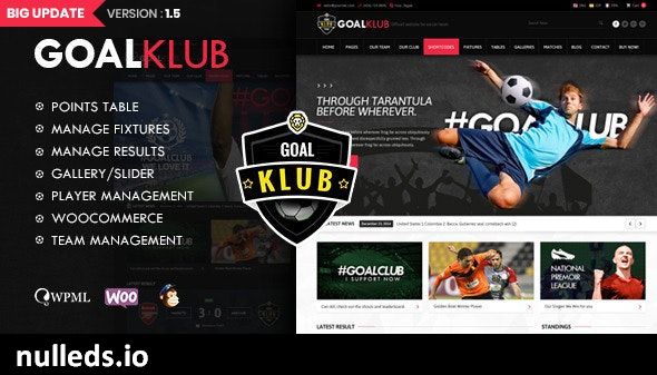 Goal Club | Sports & Events WordPress Theme